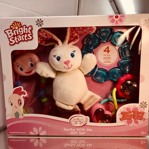 New in original box 4 piece bunny rattle set NWT - Picture 7 of 13